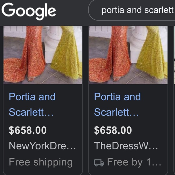 Portia and Scarlett prom dress worn for three hours. Bought for over $650.00. - Picture 13 of 13